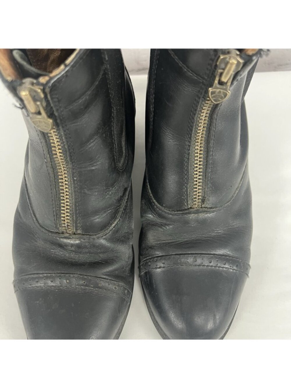 Ariat Black Leather Devon Pro VX Short Riding Distressed Boots Women’s 9.5 B - Picture 5 of 10